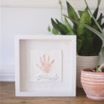 DIY Baby Handprint Keepsake Ornament or Frame