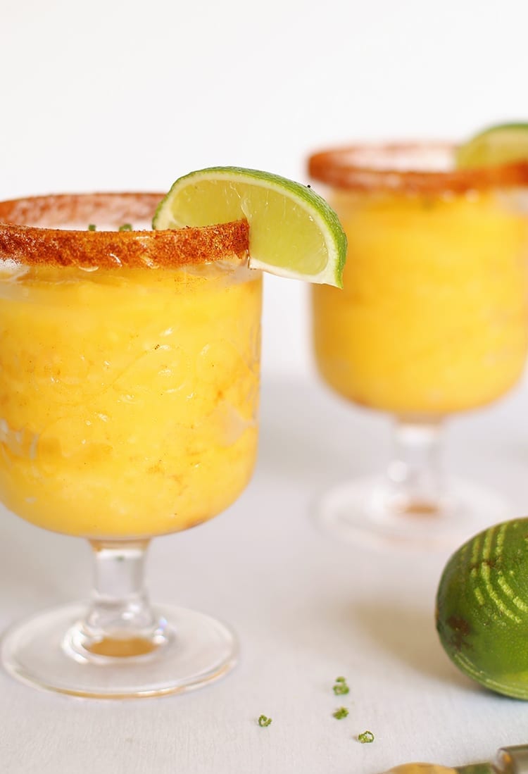 Chili Lime Frozen Mango Margarita Recipe Made from Scratch