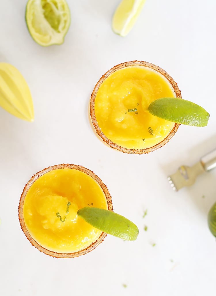 Recipe for Chili Lime Frozen Mango Margaritas