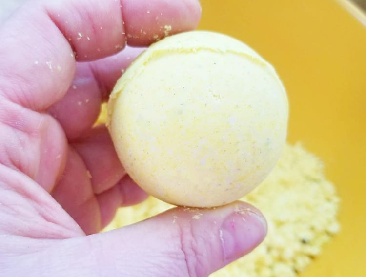 Turmeric Natural Bath Bomb Recipe - Step 7