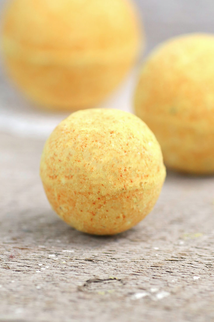 Turmeric All Natural Bath Bomb Recipe Without Citric Acid