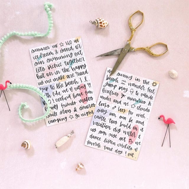 Hand-Lettered Free Printable Magnetic Poetry - Shrimp Salad Circus