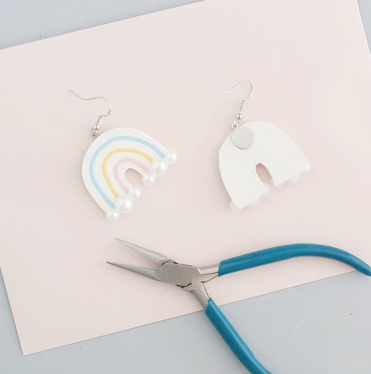 DIY Polymer Clay Earrings Step 10