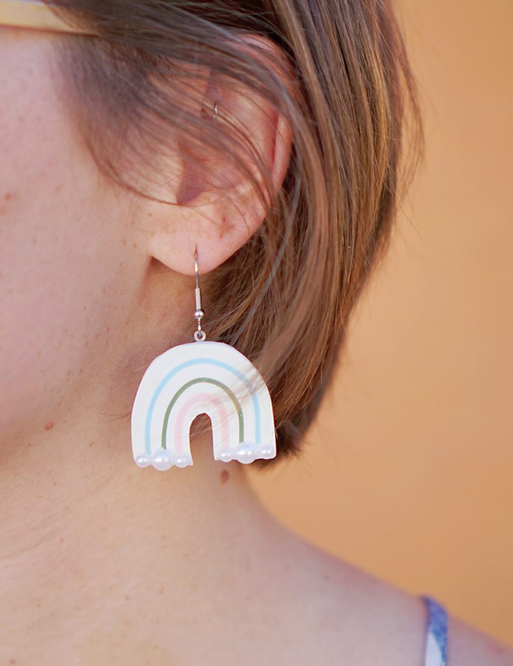Rainbow DIY Polymer Clay Earrings