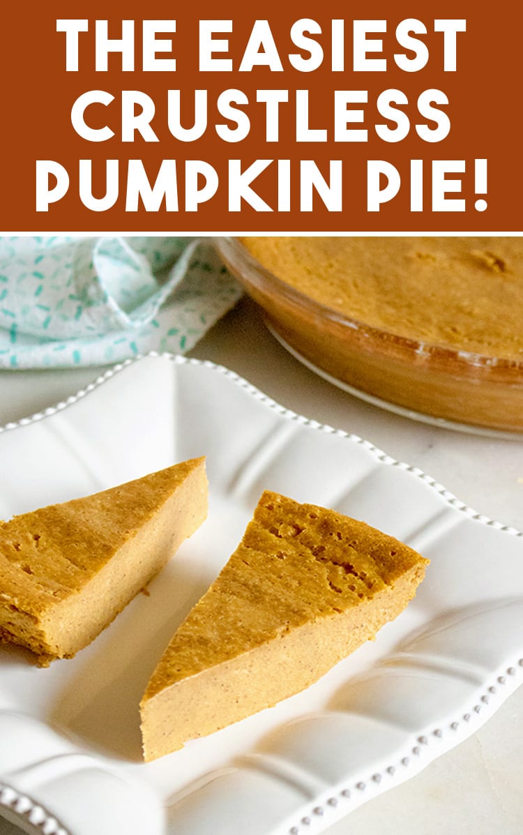 Easy Gluten Free Crustless Pumpkin Pie Recipe