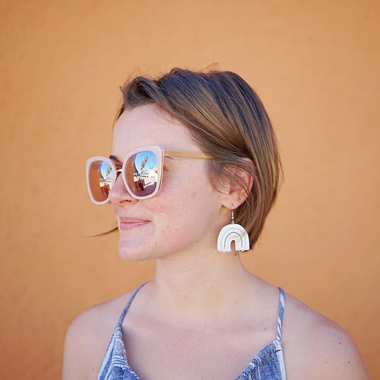 Rainbow DIY Polymer Clay Earrings Tutorial