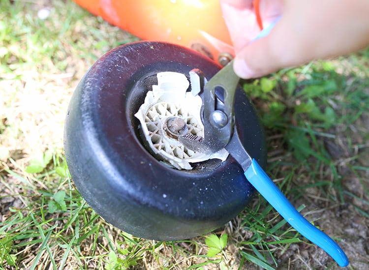 Removing the Wheels from a Little Tikes Plastic Car