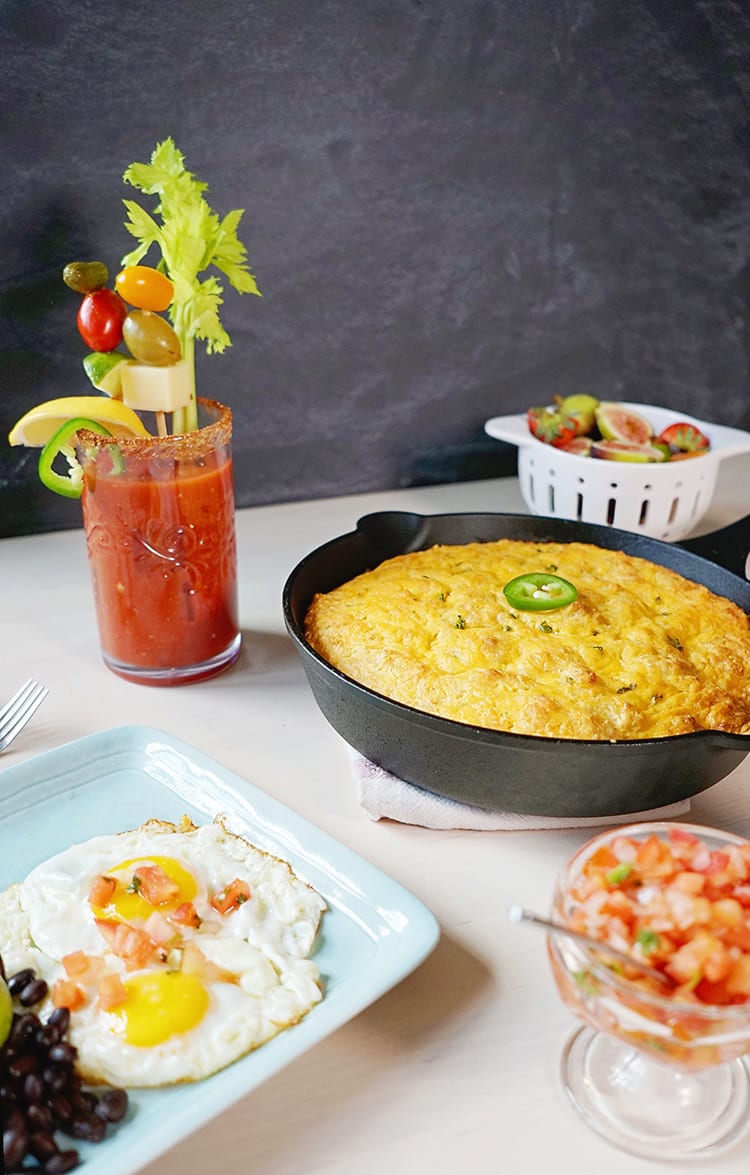 Cast Iron Skillet Jalapeño Cheddar Cornbread Recipe 3