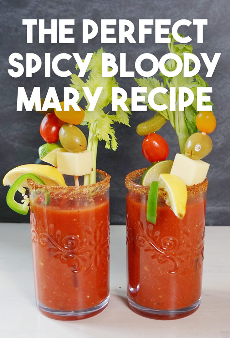 Homemade Spicy Recipe for Bloody Mary Mix Shrimp Salad Circus