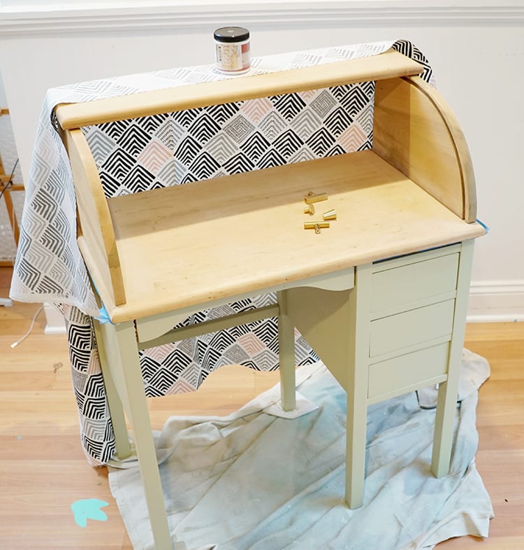 How to Makeover a Vintage Roll Top Desk
