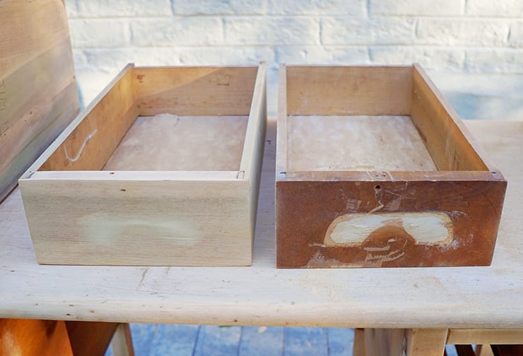 Refinishing Vintage Furniture Drawers