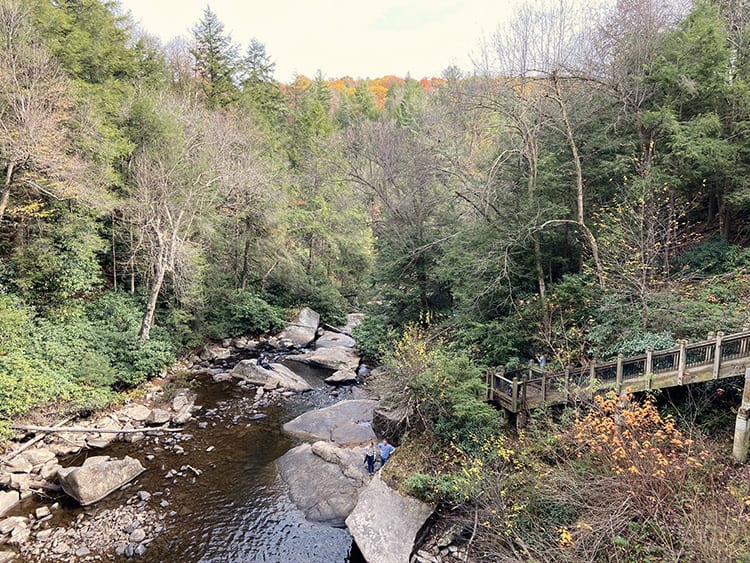 Swallow Falls State Park in Deep Creek Lake Maryland