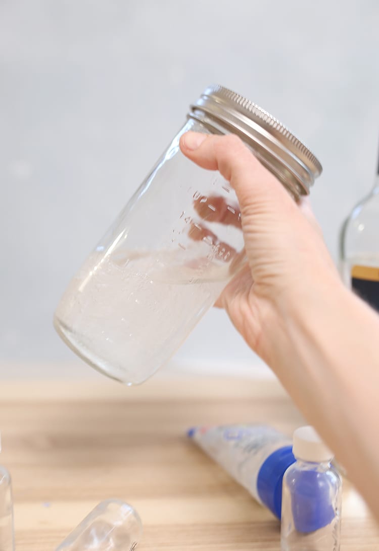 Mix up a bottle of natural DIY hand sanitizer gel with this quick, easy recipe. You can even use it as a spray if you put it in a spray bottle! Add optional essential oils for a better smell, and use 100% aloe vera gel for a moisturizing mixture. It's safe for kids to use on their hands, but be sure to add cute labels to keep the bottles from getting mixed up so that nobody accidentally drinks it! This homemade hand sanitizer with Everclear grain liquor is great for disinfecting and is even effective against Coronovirus (COVID-19) since it contains at least 60% alcohol, which is CDC recommended. 