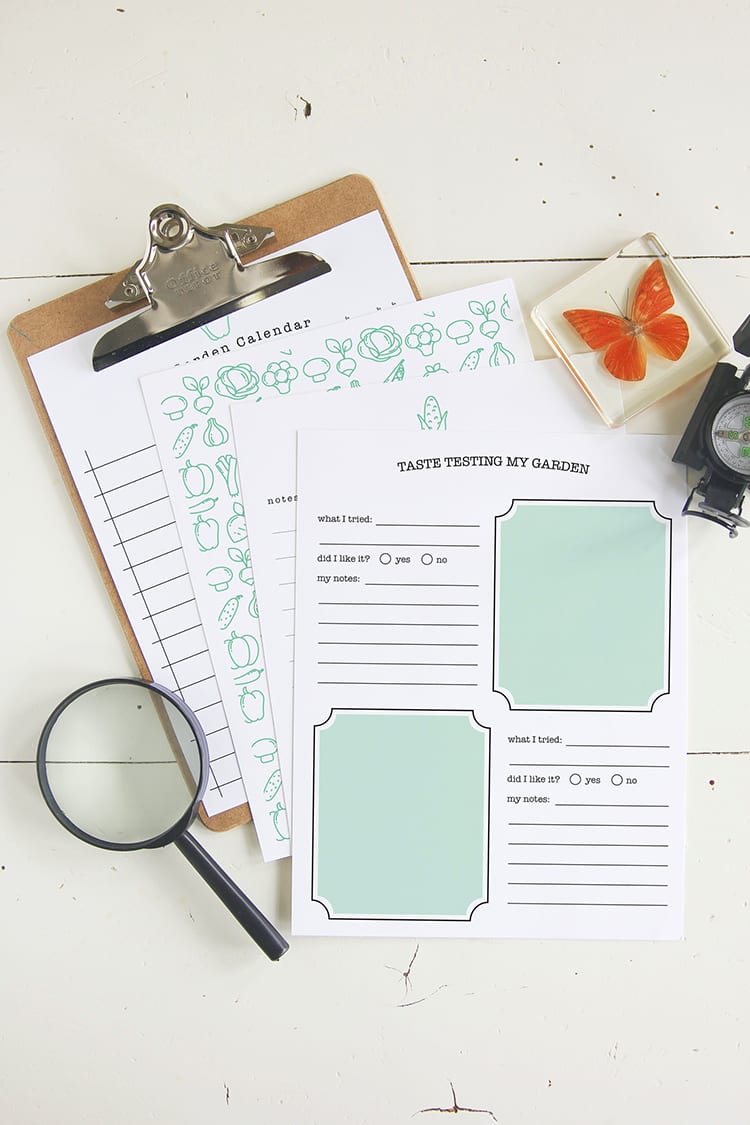 Free Printable DIY Kids Garden Journal