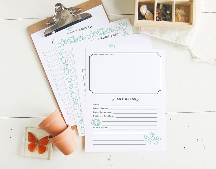 Printable DIY Kids Garden Journal