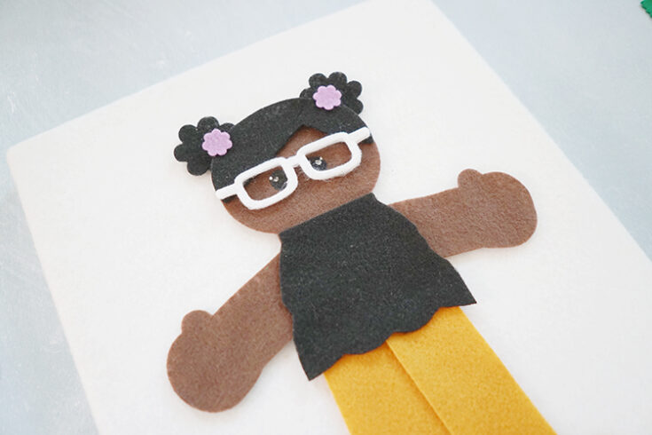 DIY Black felt doll